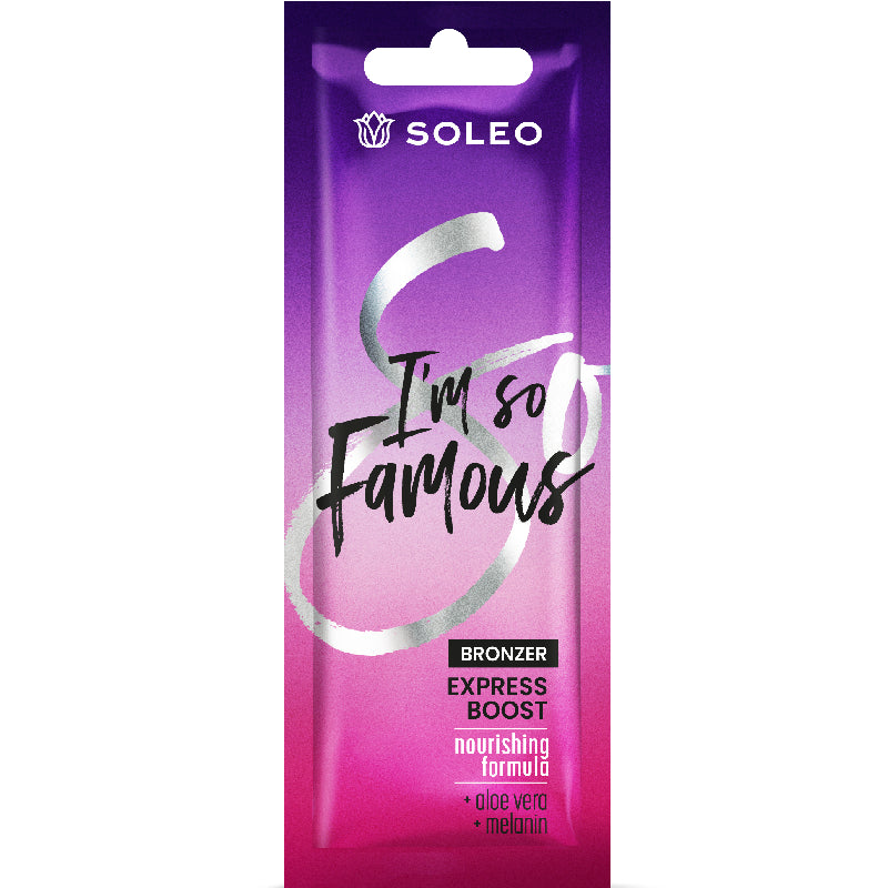 5x Soleo I`M SO FAMOUS bronzer with aloe 15 ml each