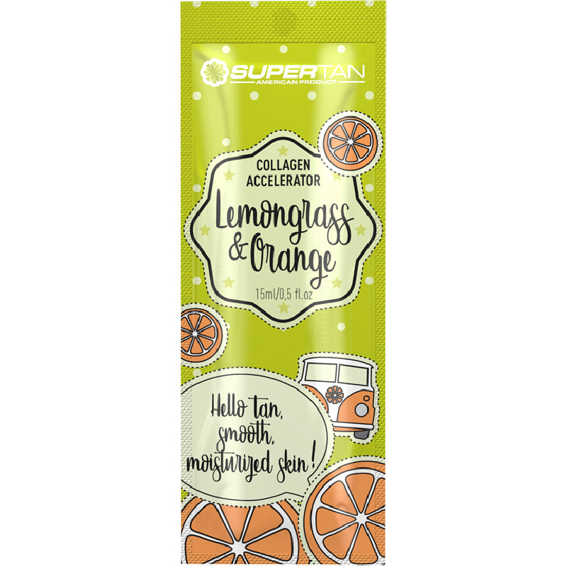 5x SuperTan LEMONGRASS & ORANGE Collagen Accelerator 15 ml each