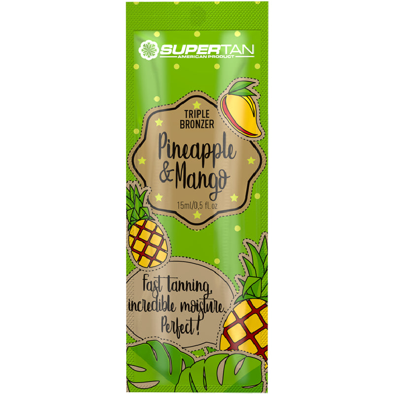 5x SuperTan PINEAPPLE & MANGO Triple Bronzer 15 ml each