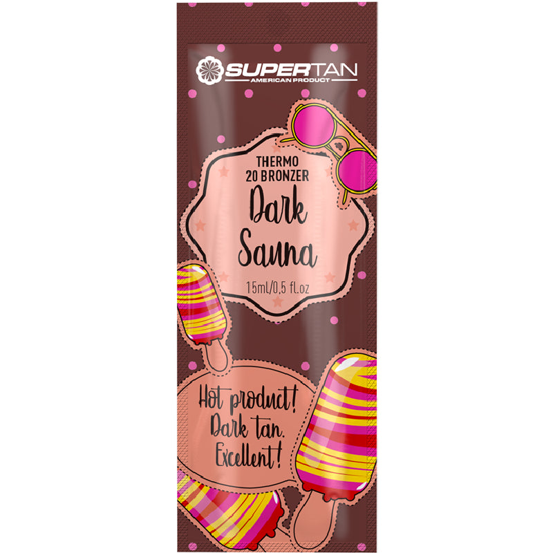 5x SuperTan DARK SAUNA Thermo 20x Bronzer 15 ml each