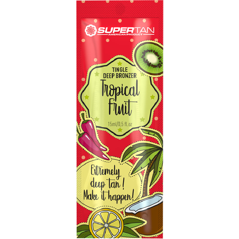 5x SuperTan TROPICAL FRUIT Tingle Deep Bronzer 15 ml each