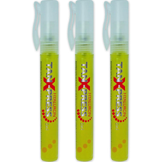 3x Art of Sun TAN X-Press Hyaluron Serum for face &amp; décolleté 10ml each = 30ml