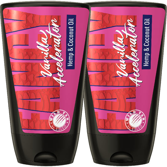 2x Wild Tan Fancy Vanilla Accelerator 125 ml each