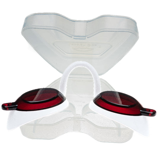 Flexi- UV Schutzbrille- Solarium Schutzbrille- UV Goggles Flexi-Vision in weiß