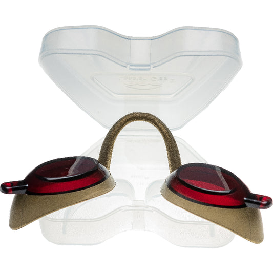 Flexi- UV protective glasses- Solarium protective glasses- UV Goggles Flexi-Vision in gold 