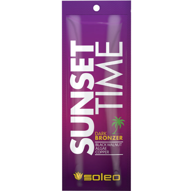 5x Soleo SUNSET TIME dark tanning bronzer a 15 ml